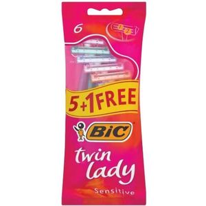 BIC Twin Lady Sensitive Wegwerpmesjes - 20x6 Stuks - Voordeelverpakking