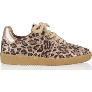 DWRS POONA Leopard Sand/Champagne - Dames Sneaker - B11456-17 - Maat 41