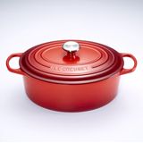 Le Creuset Braadpan Signature - Ovaal - Kersenrood - ø 33 cm / 7.5 liter