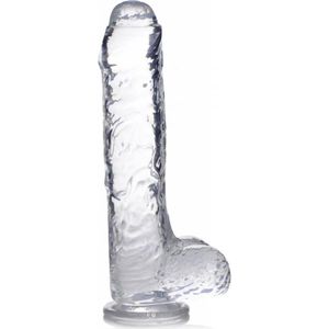 Jock C-Thru Transparante Dildo - 25 cm.