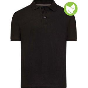 Poloshirt katoen/polyester Back to basics - Zwart
