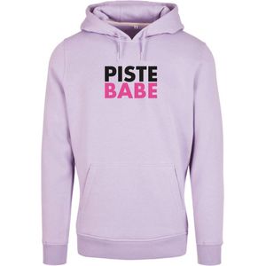 Wintersport hoodie Piste Babe - Lila S - soBAD. | Foute apres ski outfit | kleding | verkleedkleren | wintersporttruien | wintersport dames en heren