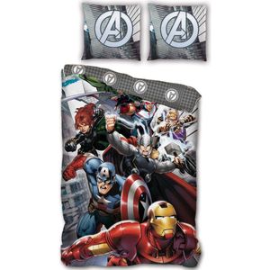 Marvel Avengers Dekbedovertrek Dream Team - Eenpersoons - 140 x 200 cm - Polyester