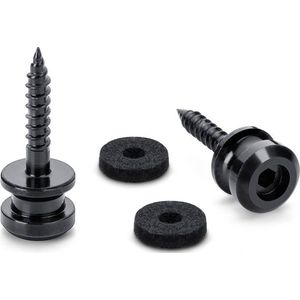 Schaller S-Locks Strap Button Set M - Zwart Chroom, 22mm Draadlengte