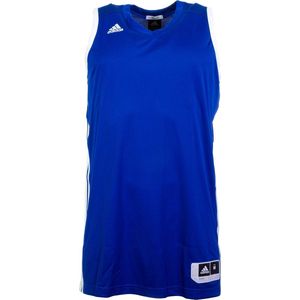 adidas E Kit 2.0 Basketbalshirt - Maat S  - Mannen - blauw/wit
