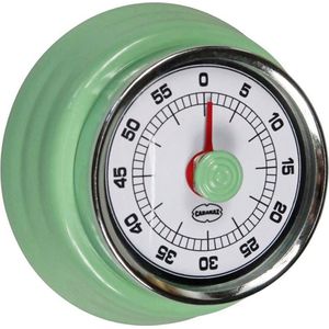 CABANAZ - mechanische kookwekker, metaal met magneet, KITCHEN TIMER, groen