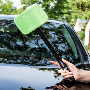 Voorruit auto Raamwisser-Auto Wasbare Borstel-auto Window Cleaner Lange Handvat-Ruitenwisser Cleaner Doek