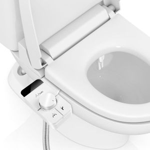 WNHB® Bidet op koud water met dubbele sproeier zelfreinigend regelbare waterdruk ultradunne toiletbevestiging