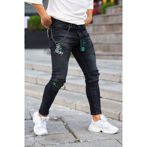 Mannen Stretchy Slim jeans Herenjeans Broek Jeans Skinny Fit- W32