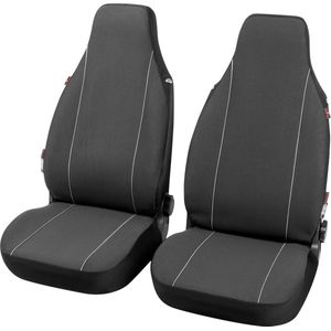Autostoelhoezen Modulo Highback voor beide voorstoelen zwart universele bijpassende stoelhoezen set
