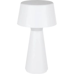 EGLO Huesa Tafellamp - Aanraakdimmer - Draadloos - 29 cm - Wit - Instelbaar wit licht - Oplaadbaar - Voor Binnen en Buiten