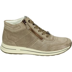 Ara 1224808 - VeterlaarzenHoge sneakersDames sneakersDames veterschoenenHalf-hoge schoenen - Kleur: Taupe - Maat: 41