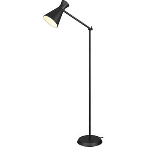Reality - LED Vloerlamp - Vloerverlichting - E27 Fitting - Rond - Zwart - Aluminium