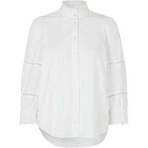 Witte blouse met pofmouw Calaris - mbyM