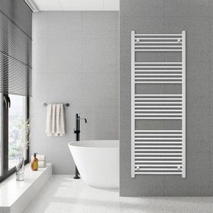 Radiatorconnect elektrische handdoekradiator wit- B 400 x H 1400 - 500W Digi.