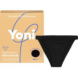 Yoni Menstruatie Ondergoed - Bikini Brief - Biologisch Katoen - Period Underwear - Maat S