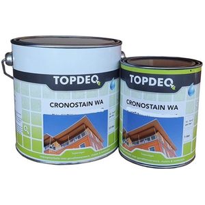 TOPDEQ CRONOSTAIN WA Beits voor Buiten - Blank - 1 Liter - Voor Geveltimmerwerk, Chalets, Schutting & Tuinhuisjes