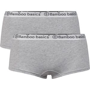 Comfortabel & Zijdezacht Bamboo Basics Iris - Bamboe Hipsters (Multipack 2 stuks) Dames - Onderbroek - Ondergoed - Licht Grijs - L