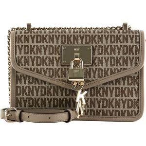 DKNY Schoudertas Elissa SM Flap Shoulderbag Chino / Toffee Taupe