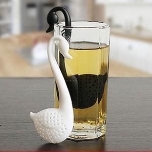 Theefilter Zwaan wit voor losse thee - Theezeef / thee-ei / infuser