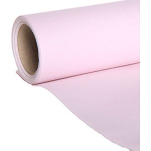 Cosy & Trendy Tafelloper - 2x - papier - licht roze - 480 x 40 cm