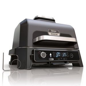 Ninja Woodfire Pro XL - 4-in-1 Elektrische Smart BBQ Grill en Smoker - Inclusief Digitale Braadthermometer - OG850EU