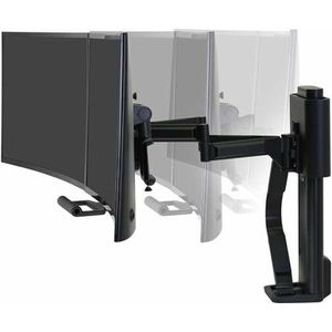 Ergotron TRACE™ Monitor-tafelbeugel 2-voudig 53,3 cm (21) - 68,6 cm (27) Draaibaar, In hoogte verstelbaar, Kantelbaar, Zwenkbaar
