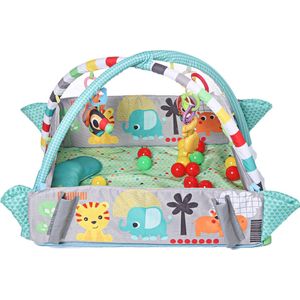 Babygym- Speelmat met Speelboog - Speelkleed Baby Met Boog  - Baby Speelgoed met Muzik - Ballenbak met Aanpasbare Wanden - Vanaf 0 Maanden - Groen