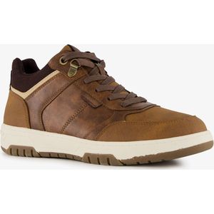 Blue Box hoge heren sneakers cognac - Maat 45 - Uitneembare zool