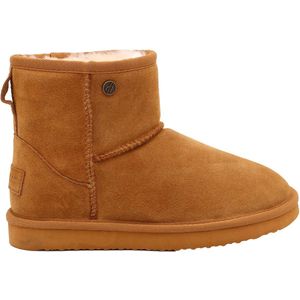 Alpacas Footwear - Dames - Suede laarzen - Schapenwol voering - Chestnut - 42
