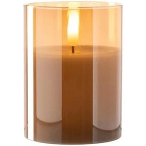 Leonardo Autentico Kaars 10 x 8 cm met ledverlichting goud