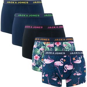 Jack & Jones 5P boxers pink flamingo multi - M