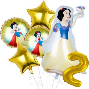 Sneeuwwitje ballon set - 100x71cm - Folie Ballon - Prinses - Themafeest - 2 jaar - Verjaardag - Ballonnen - Versiering - Helium ballon
