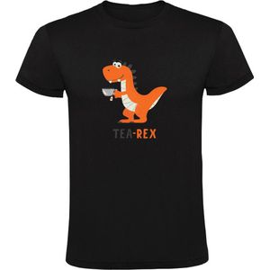 Tea-rex Heren T-shirt - dino - thee - woordgrap - dinosaurus - woordspeling - humor - grappig