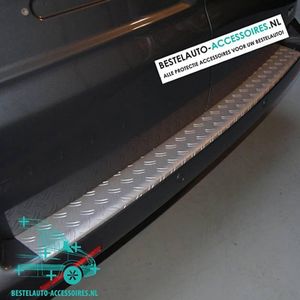 Bumperplaat Aluminium, Luxe & Zwart | Mercedes Vito V-klasse 2014+ | Aluminium
