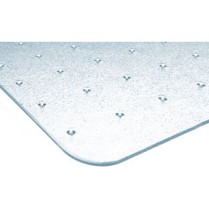 Kangaro vloermat - voor tapijt - transparant polycarbonaat - 130 x 120 cm - nop - K-43-1300