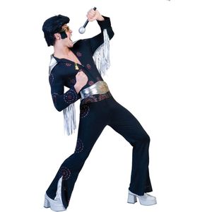 Funny Fashion - Rock & Roll Kostuum - Are You Lonely Tonight Elvis Presley - Man - - Maat 48-50 - Carnavalskleding - Verkleedkleding