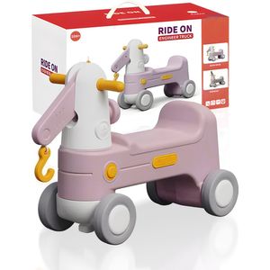 Bitey - Loopauto - Speelgoed - Peuterspeelgoed - Buitenspeelgoed - Cadeau - Hobbelpaard - vanaf 2 jaar - 40 KG belastbaar - Roze