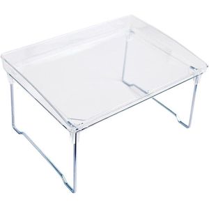 Keukenplank Organizer Transparant Acryl Enkellaagse Stapelbaar - Thuis en Kantoor Opbergplank .