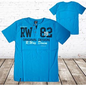 Blauw t-shirt RW - L - heren t-shirts