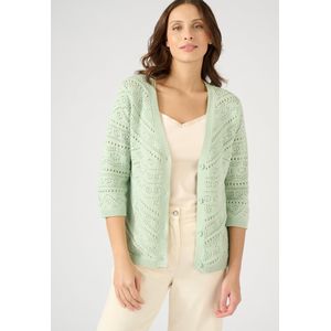 Damart - Opengewerkt vest met driekwartsmouwen - Blauw - XS