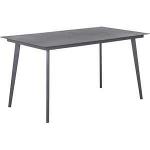 Beliani MILETO - Tuintafel - Grijs - Aluminium