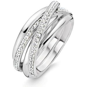 TI SENTO Milano Ring 12056ZI - Maat 54 (17,25 Mm) - Gerhodineerd Sterling Zilver