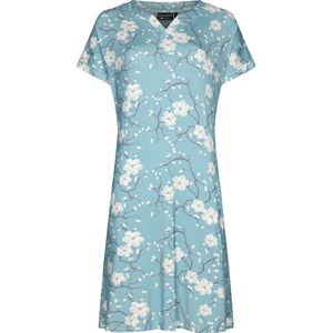 Pastunette - Tree Blossom - Dames Nachthemd - Blauw - Viscose - Maat 48