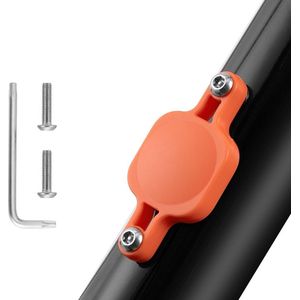 Mobigear Bicycle Bescherm Hoes Case geschikt voor Apple AirTag Hardcase Hoesje - Oranje