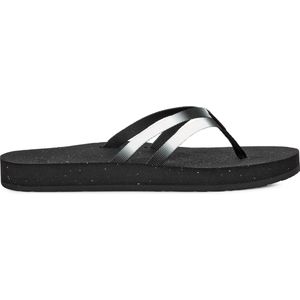 Teva W ReFlip Strappy Gradiate Dames Slippers - Zwart/Wit - Maat 40