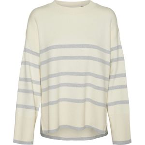 Vero Moda Vmsaba Ls O-Neck Stripe Pullover BEIGE XL