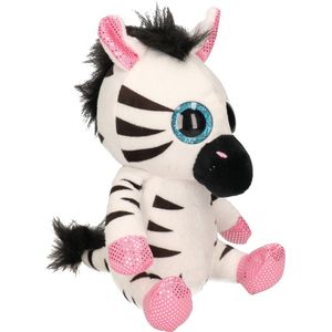 Pluche zebra knuffel 20 cm