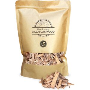 Smokey Olive Wood - Houtsnippers - 1,7L - Steeneik - Chips ø 2cm-3 cm