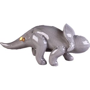 Spaarpot - dino - kinderkamer - Protoceratops - grijs
